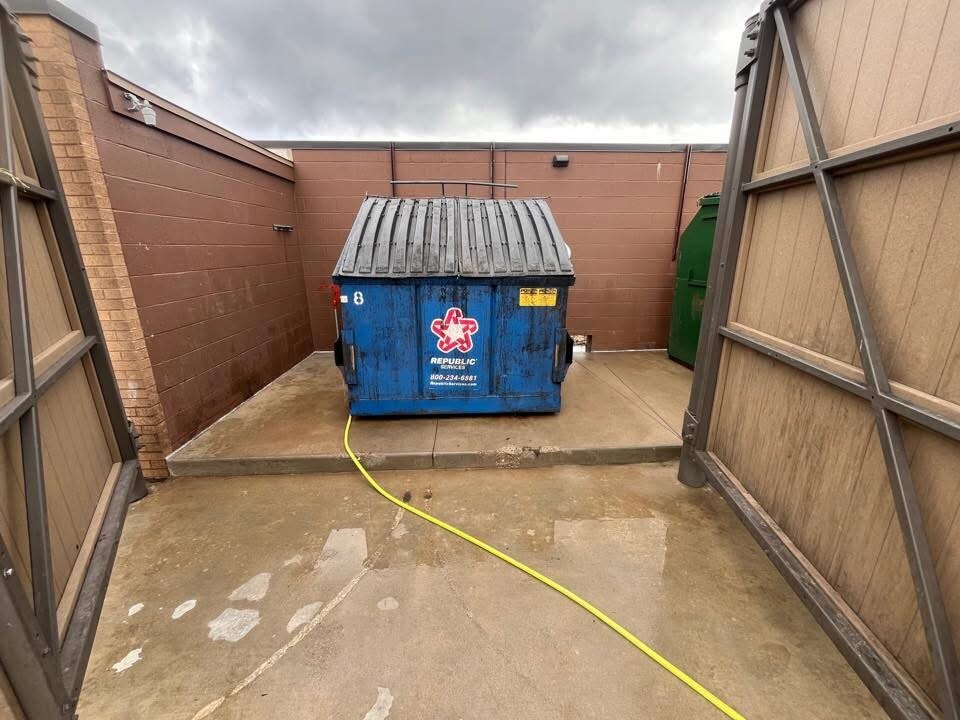 After: Commercial dumpster pad